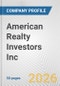 American Realty Investors Inc. Fundamental Company Report Including Financial, SWOT, Competitors and Industry Analysis - Product Thumbnail Image