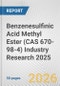 Benzenesulfinic Acid Methyl Ester (CAS 670-98-4) Industry Research 2025: Global and Regional Market Trends 2019-2024 and Forecast to 2029 - Product Thumbnail Image