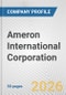 Ameron International Corporation Fundamental Company Report Including Financial, SWOT, Competitors and Industry Analysis - Product Thumbnail Image