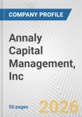 Annaly Capital Management, Inc. Fundamental Company Report Including Financial, SWOT, Competitors and Industry Analysis- Product Image