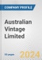 Australian Vintage Limited. Fundamental Company Report Including Financial, SWOT, Competitors and Industry Analysis - Product Thumbnail Image