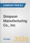 Simpson Manufacturing Co., Inc. Fundamental Company Report Including Financial, SWOT, Competitors and Industry Analysis - Product Thumbnail Image