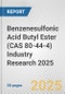 Benzenesulfonic Acid Butyl Ester (CAS 80-44-4) Industry Research 2025: Global and Regional Market Trends 2019-2024 and Forecast to 2029 - Product Thumbnail Image