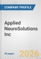 Applied NeuroSolutions Inc. Fundamental Company Report Including Financial, SWOT, Competitors and Industry Analysis - Product Thumbnail Image