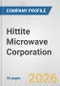 Hittite Microwave Corporation Fundamental Company Report Including Financial, SWOT, Competitors and Industry Analysis - Product Thumbnail Image