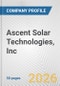 Ascent Solar Technologies, Inc. Fundamental Company Report Including Financial, SWOT, Competitors and Industry Analysis - Product Thumbnail Image