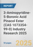 3-Aminopyridine-5-Boronic Acid Pinacol Ester (CAS 1073354-99-0) Industry Research 2025: Global and Regional Market Trends 2019-2024 and Forecast to 2029- Product Image