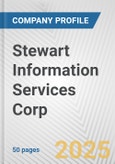 Stewart Information Services Corp. Fundamental Company Report Including Financial, SWOT, Competitors and Industry Analysis- Product Image