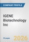 IGENE Biotechnology Inc. Fundamental Company Report Including Financial, SWOT, Competitors and Industry Analysis - Product Thumbnail Image