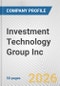 Investment Technology Group Inc. Fundamental Company Report Including Financial, SWOT, Competitors and Industry Analysis - Product Thumbnail Image