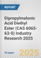 Dipropylmalonic Acid Diethyl Ester (CAS 6065-63-0) Industry Research 2025: Global and Regional Market Trends 2019-2024 and Forecast to 2029 - Product Image