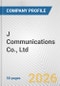 J Communications Co., Ltd. Fundamental Company Report Including Financial, SWOT, Competitors and Industry Analysis - Product Thumbnail Image