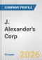 J. Alexander's Corp. Fundamental Company Report Including Financial, SWOT, Competitors and Industry Analysis - Product Thumbnail Image