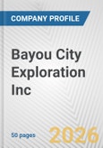 Bayou City Exploration Inc. Fundamental Company Report Including Financial, SWOT, Competitors and Industry Analysis- Product Image
