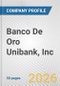 Banco De Oro Unibank, Inc. Fundamental Company Report Including Financial, SWOT, Competitors and Industry Analysis - Product Thumbnail Image