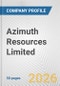 Azimuth Resources Limited Fundamental Company Report Including Financial, SWOT, Competitors and Industry Analysis - Product Thumbnail Image
