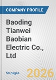 Baoding Tianwei Baobian Electric Co., Ltd. Fundamental Company Report Including Financial, SWOT, Competitors and Industry Analysis- Product Image