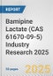 Bamipine Lactate (CAS 61670-09-5) Industry Research 2025: Global and Regional Market Trends 2019-2024 and Forecast to 2029 - Product Image