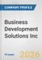 Business Development Solutions Inc. Fundamental Company Report Including Financial, SWOT, Competitors and Industry Analysis - Product Thumbnail Image