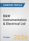 B&W Instrumentation & Electrical Ltd. Fundamental Company Report Including Financial, SWOT, Competitors and Industry Analysis - Product Thumbnail Image