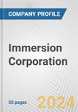 Immersion Corporation Fundamental Company Report Including Financial, SWOT, Competitors and Industry Analysis- Product Image