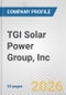 TGI Solar Power Group, Inc. Fundamental Company Report Including Financial, SWOT, Competitors and Industry Analysis - Product Thumbnail Image