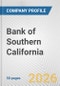 Bank of Southern California Fundamental Company Report Including Financial, SWOT, Competitors and Industry Analysis - Product Thumbnail Image