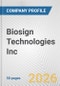 Biosign Technologies Inc. Fundamental Company Report Including Financial, SWOT, Competitors and Industry Analysis - Product Thumbnail Image