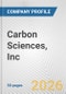 Carbon Sciences, Inc. Fundamental Company Report Including Financial, SWOT, Competitors and Industry Analysis - Product Thumbnail Image