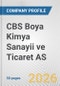 CBS Boya Kimya Sanayii ve Ticaret AS Fundamental Company Report Including Financial, SWOT, Competitors and Industry Analysis - Product Thumbnail Image