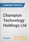 Champion Technology Holdings Ltd. Fundamental Company Report Including Financial, SWOT, Competitors and Industry Analysis - Product Thumbnail Image