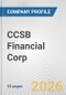 CCSB Financial Corp. Fundamental Company Report Including Financial, SWOT, Competitors and Industry Analysis - Product Thumbnail Image