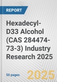 Hexadecyl-D33 Alcohol (CAS 284474-73-3) Industry Research 2025: Global and Regional Market Trends 2019-2024 and Forecast to 2029- Product Image