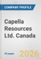 Capella Resources Ltd. Canada Fundamental Company Report Including Financial, SWOT, Competitors and Industry Analysis - Product Thumbnail Image