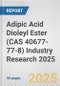 Adipic Acid Dioleyl Ester (CAS 40677-77-8) Industry Research 2025: Global and Regional Market Trends 2019-2024 and Forecast to 2029 - Product Thumbnail Image