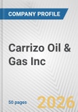 Carrizo Oil & Gas Inc. Fundamental Company Report Including Financial, SWOT, Competitors and Industry Analysis- Product Image