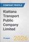 Kiattana Transport Public Company Limited Fundamental Company Report Including Financial, SWOT, Competitors and Industry Analysis - Product Thumbnail Image