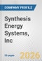 Synthesis Energy Systems, Inc. Fundamental Company Report Including Financial, SWOT, Competitors and Industry Analysis - Product Thumbnail Image
