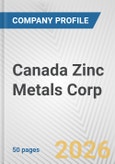 Canada Zinc Metals Corp. Fundamental Company Report Including Financial, SWOT, Competitors and Industry Analysis- Product Image