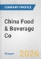 China Food & Beverage Co. Fundamental Company Report Including Financial, SWOT, Competitors and Industry Analysis - Product Thumbnail Image