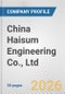 China Haisum Engineering Co., Ltd. Fundamental Company Report Including Financial, SWOT, Competitors and Industry Analysis - Product Thumbnail Image