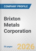 Brixton Metals Corporation Fundamental Company Report Including Financial, SWOT, Competitors and Industry Analysis- Product Image