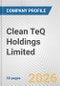 Clean TeQ Holdings Limited Fundamental Company Report Including Financial, SWOT, Competitors and Industry Analysis - Product Thumbnail Image