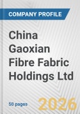China Gaoxian Fibre Fabric Holdings Ltd. Fundamental Company Report Including Financial, SWOT, Competitors and Industry Analysis- Product Image