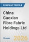 China Gaoxian Fibre Fabric Holdings Ltd. Fundamental Company Report Including Financial, SWOT, Competitors and Industry Analysis - Product Thumbnail Image
