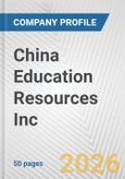 China Education Resources Inc. Fundamental Company Report Including Financial, SWOT, Competitors and Industry Analysis- Product Image