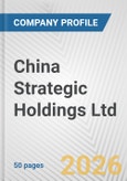 China Strategic Holdings Ltd. Fundamental Company Report Including Financial, SWOT, Competitors and Industry Analysis- Product Image
