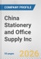 China Stationery and Office Supply Inc. Fundamental Company Report Including Financial, SWOT, Competitors and Industry Analysis - Product Thumbnail Image