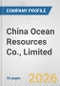 China Ocean Resources Co., Limited. Fundamental Company Report Including Financial, SWOT, Competitors and Industry Analysis - Product Thumbnail Image
