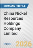 China Nickel Resources Holdings Company Limited Fundamental Company Report Including Financial, SWOT, Competitors and Industry Analysis- Product Image